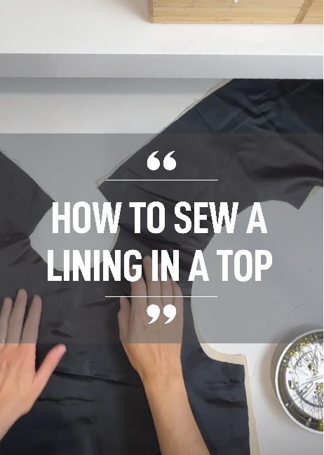 How to sew lining in a top thumbnail