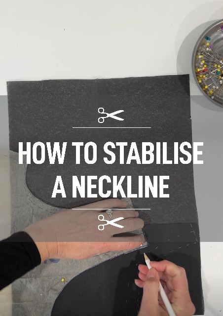 How to stabilise a neckline thumbnail