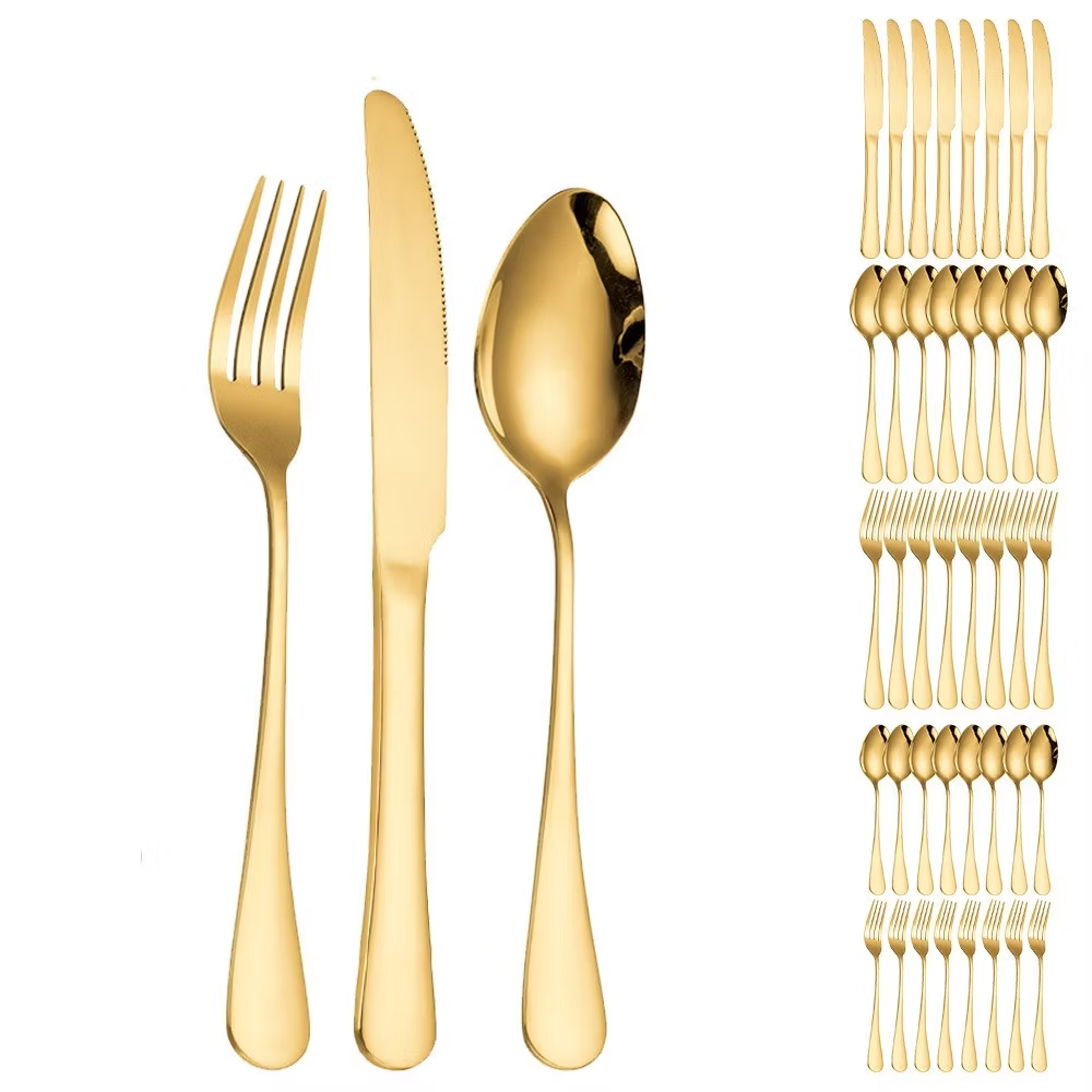 Conjunto de talheres ouro (18 pçs) thumbnail