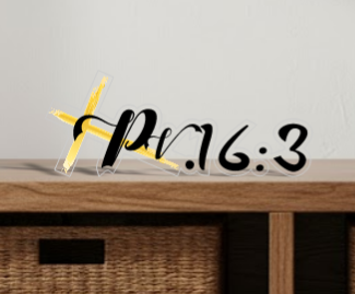 PLACA DE MESA - PROVÉRBIOS 16:3 thumbnail