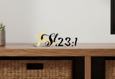 PLACA DE MESA - SALMO 23:1 thumbnail