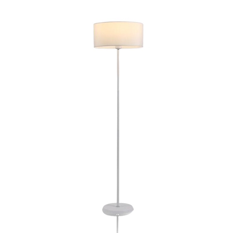 Luminária Chão Cúpula Redonda Branca thumbnail