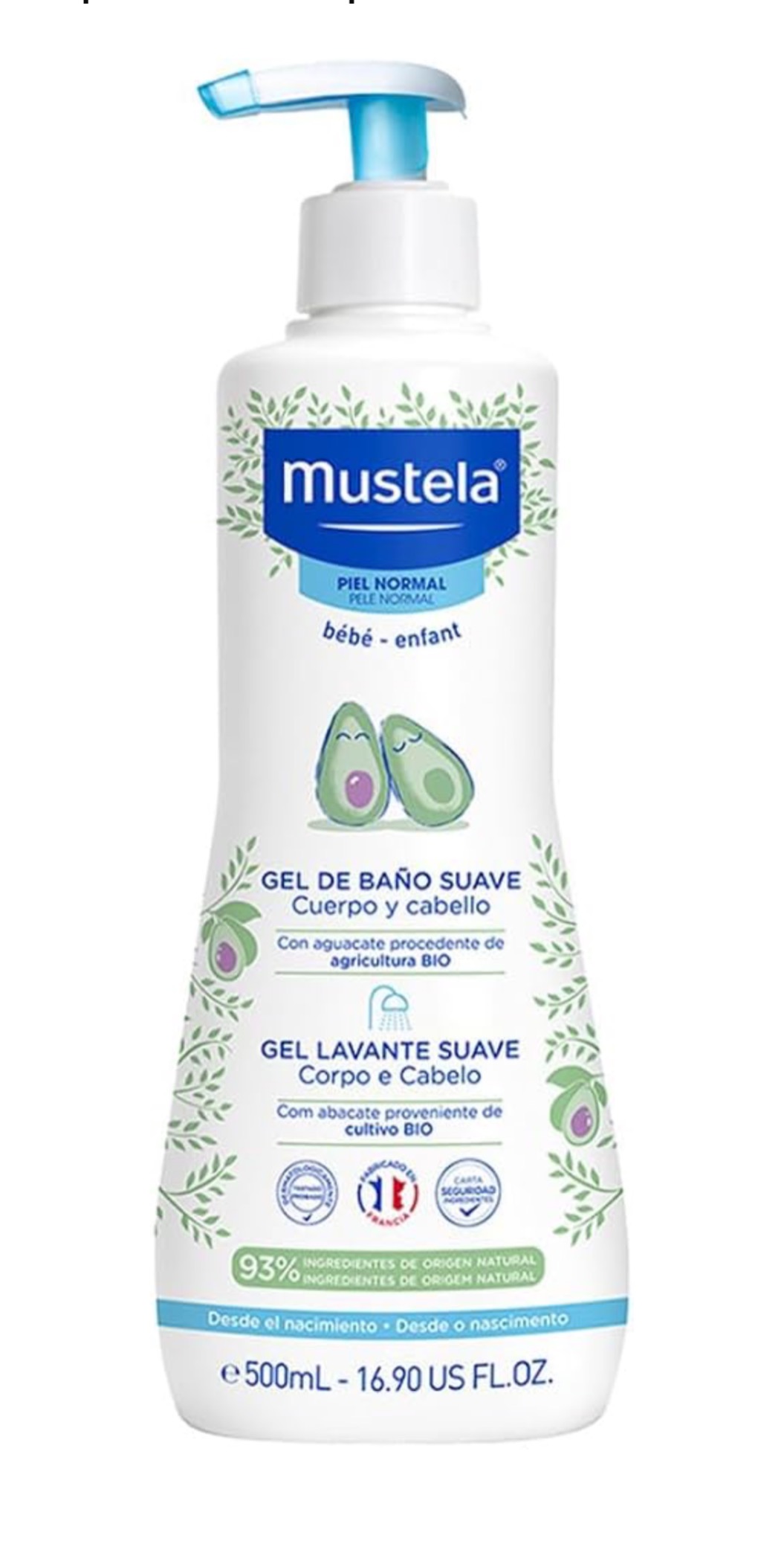 Sabonete cabeça aos pés mustela thumbnail