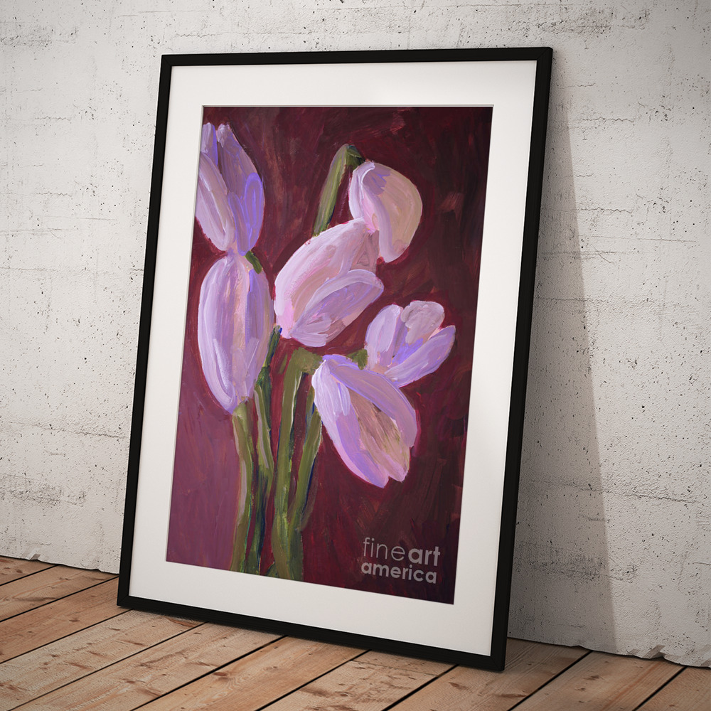 Sunlit Tulips Framed Print by Elizabeth Mayoleth thumbnail