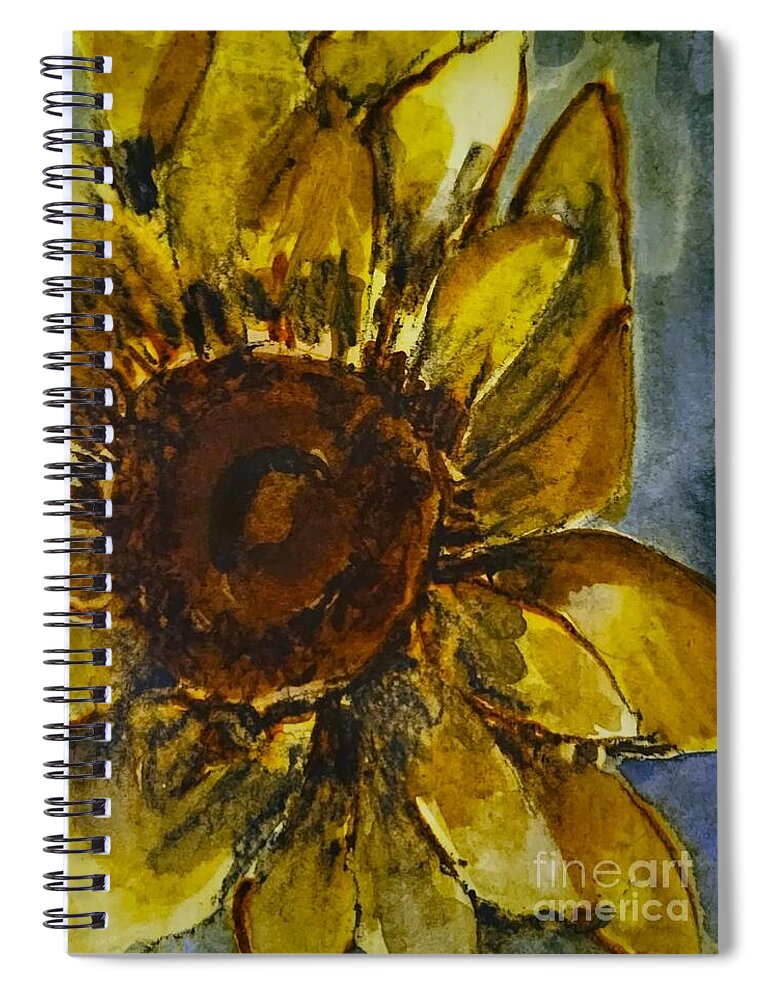 Sunflower II Spiral Notebook by Elizabeth Mayoleth thumbnail