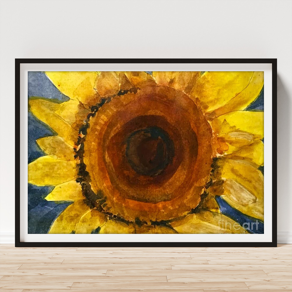 Sunflower I Framed Print by Elizabeth Mayoleth thumbnail