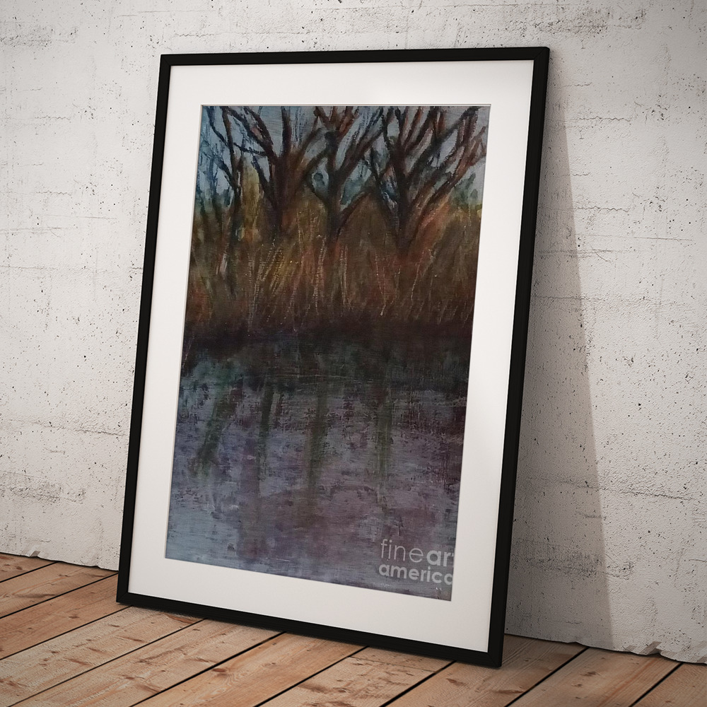 Autumn Reflections III Framed Print by Elizabeth Mayoleth thumbnail