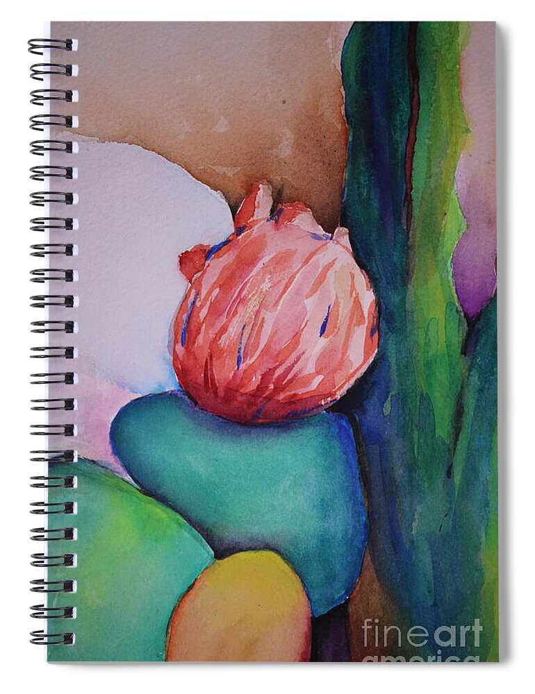 Cactus Cluster Spiral Notebook by Elizabeth Mayoleth thumbnail
