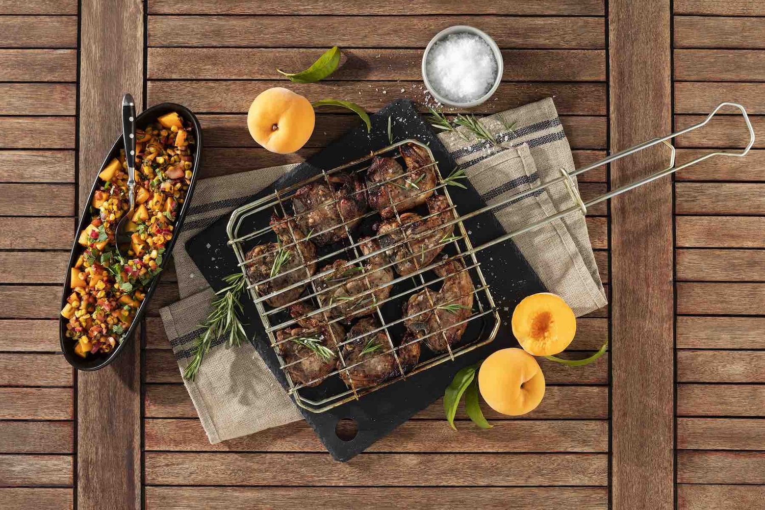 Lamb Loin Chops on the braai with a Mint & Grilled Peach Salsa (Recipe) thumbnail