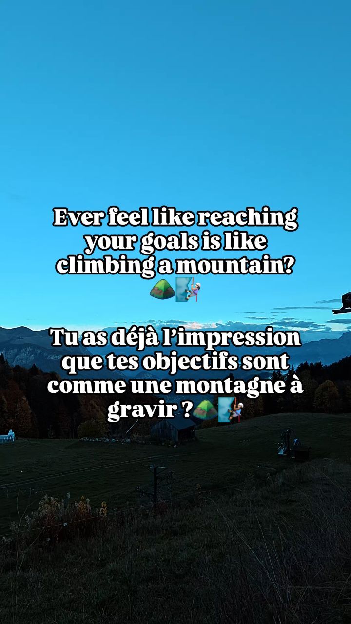 EN: Climbing mountains takes time and dedication—just like achieving your financial goals or personal growth. But the vi