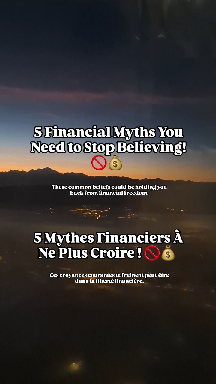 🌅 5 Financial Myths Holding You Back from Financial Freedom! 🌅

In the journey toward financial independence, mindset is