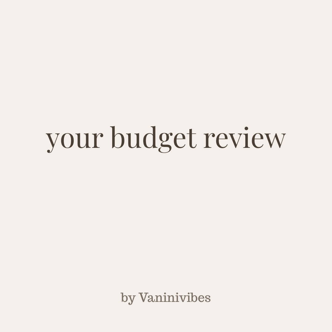 Your budget review thumbnail