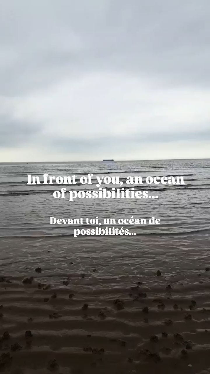 EN: 🌊 The ocean shows you that your possibilities are endless. It’s time to stop watching and start acting. Whether it’s