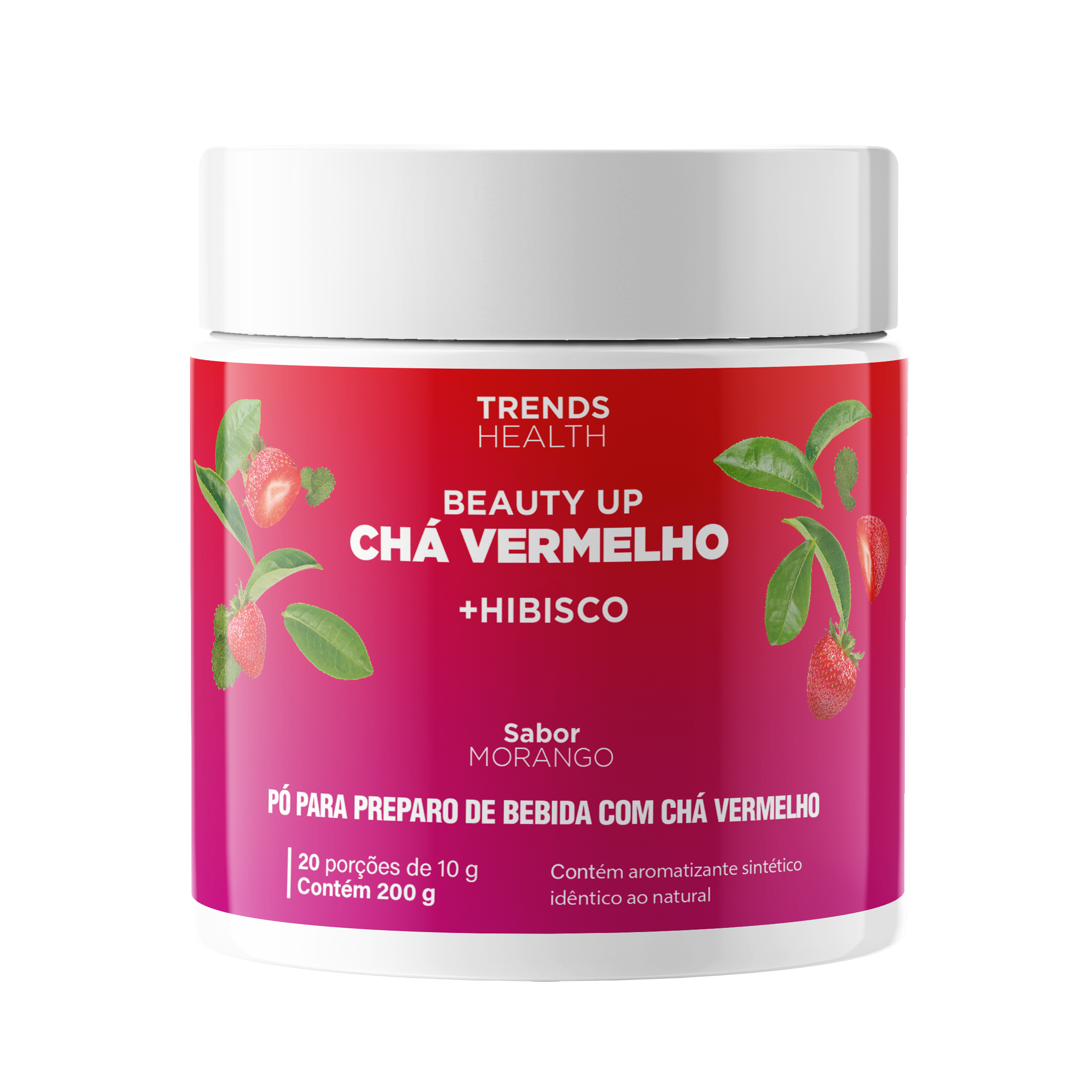 Beauty Up Morango - Chá Vermelho e Hibisco - EMAGRECEDOR E REJUVENESCEDOR thumbnail