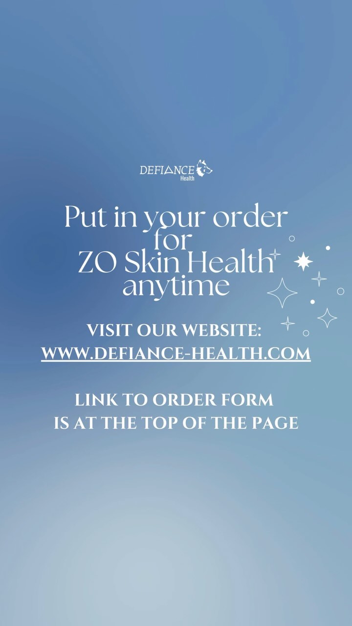 🐺 💎 It’s no secret that ZO Skin Health is the most effective medical-grade prescriptive skincare - & at Defiance Health 