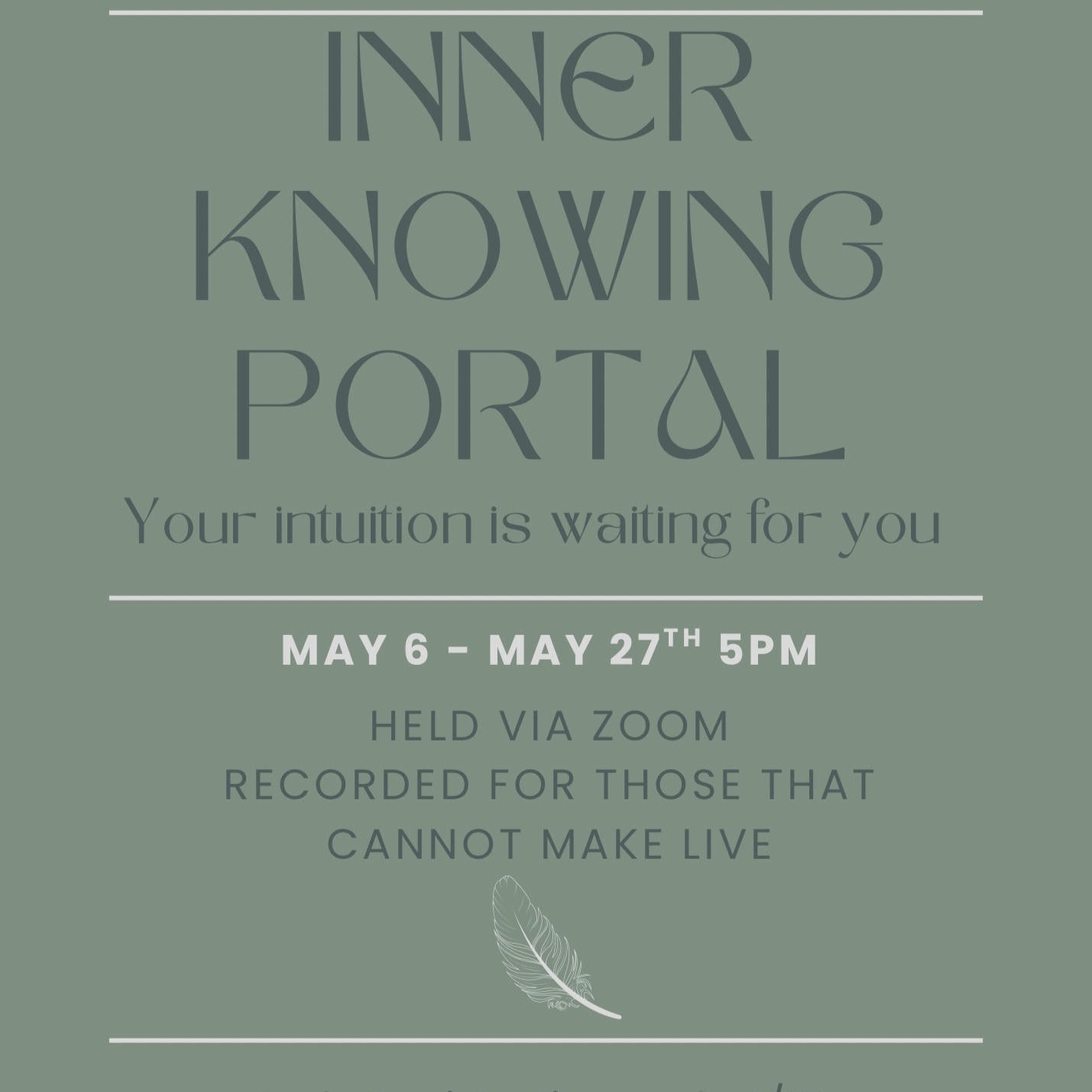Early Registration Inner Knowing Portal thumbnail