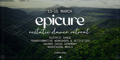 13-15 Mar - Epicure Ecstatic Dance Retreat  thumbnail