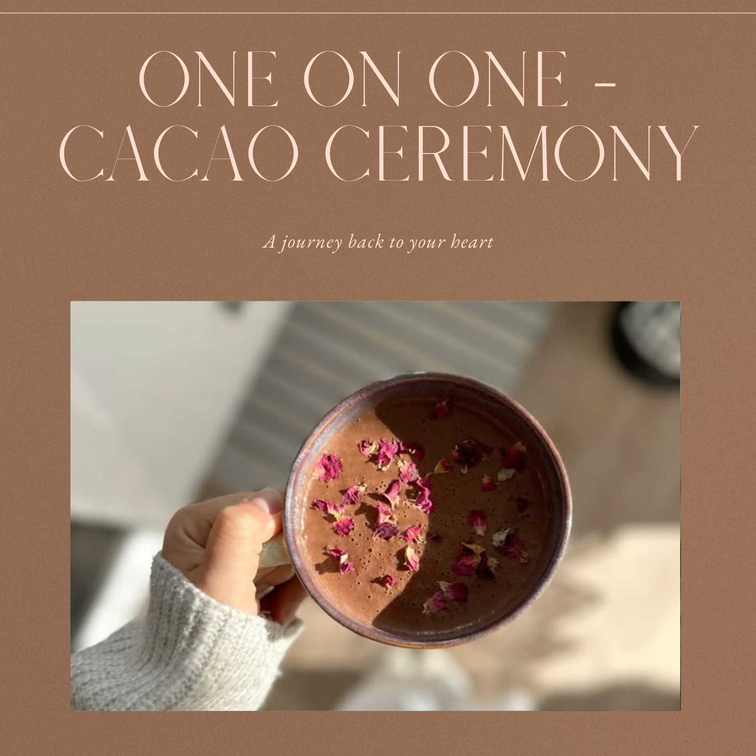 ONE  on ONE Cacao ceremony ✨ ONLINE thumbnail
