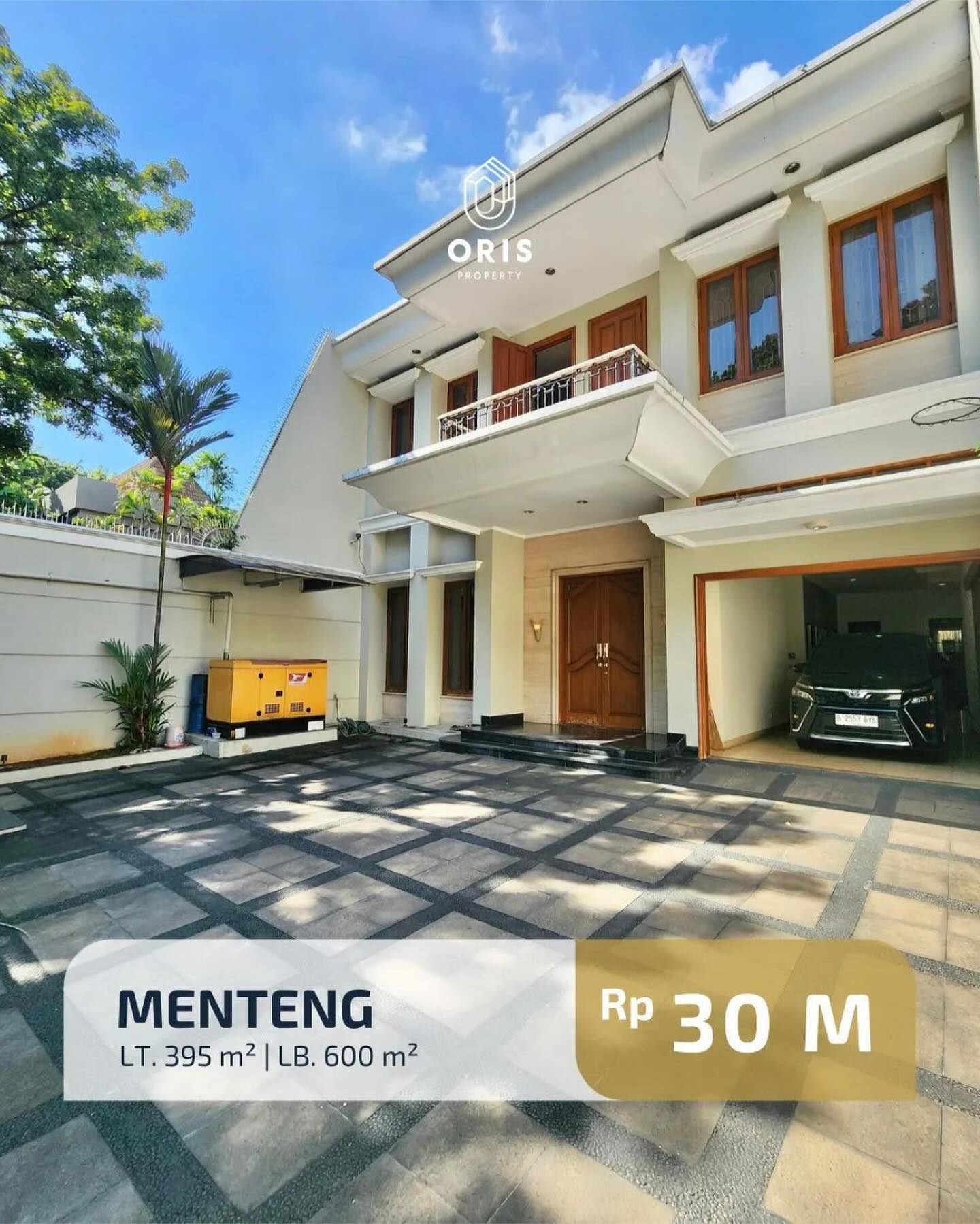 FOR SALE MENTENG
MODERN MINIMALIST HOUSE
PREMIUM AREA

Luas Tanah 395 m2
Luas Bangunan 600 m2
Bangunan 2 lantai
Kamar Ti