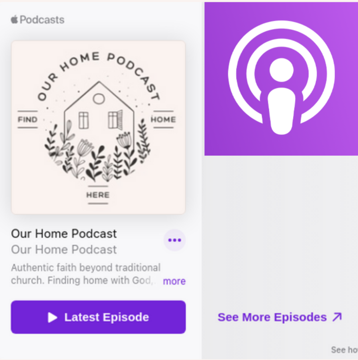 Our Home Podcast - Apple Podcasts thumbnail