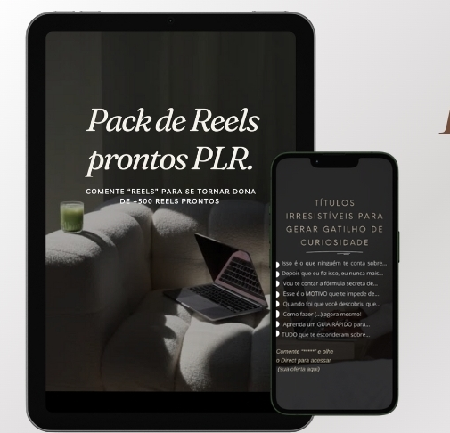 Desbloqueie agora+500 reels prontos para atrair,engajar e vender thumbnail