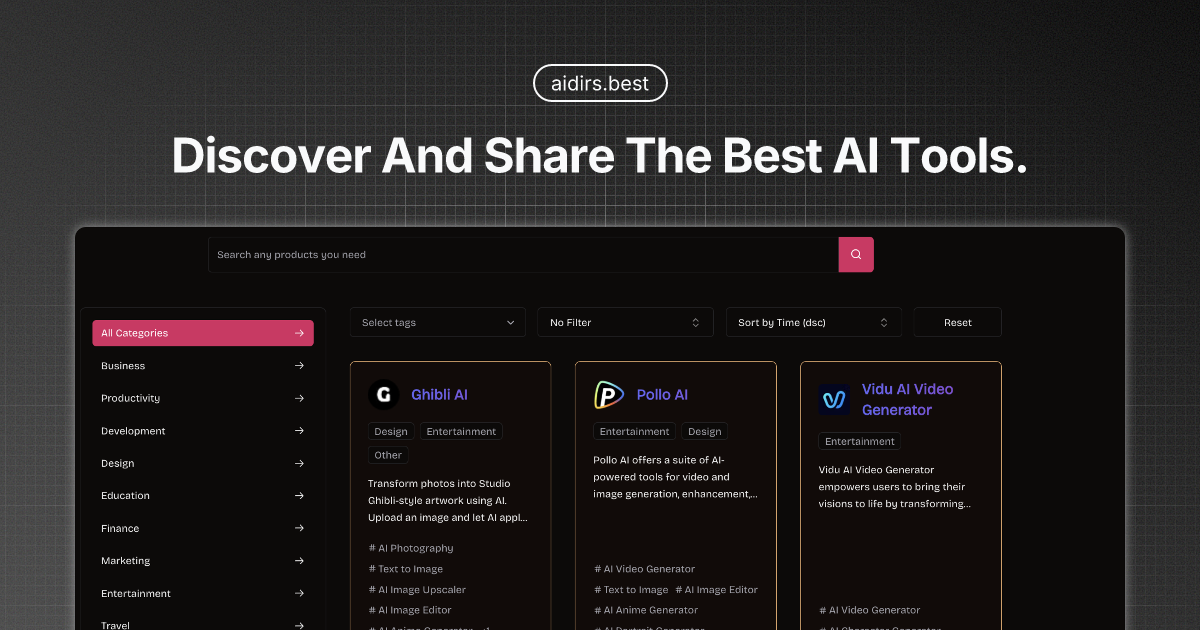 AiDirs - Discover And Share The Best AI Tools thumbnail