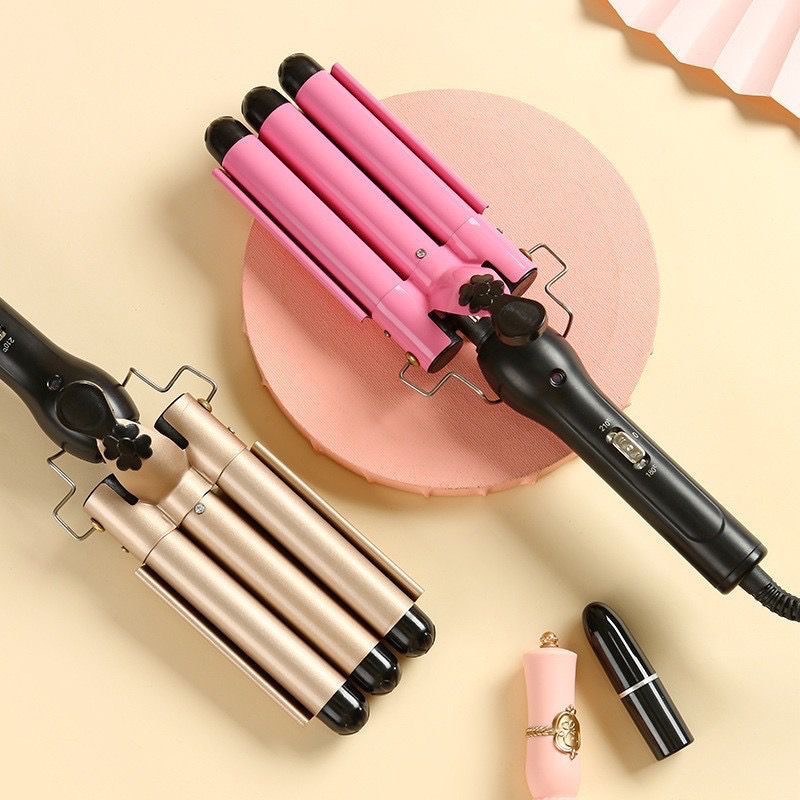 Chapinha Triondas Ondulador Formador Triplo 22mm Modelador de Cachos thumbnail