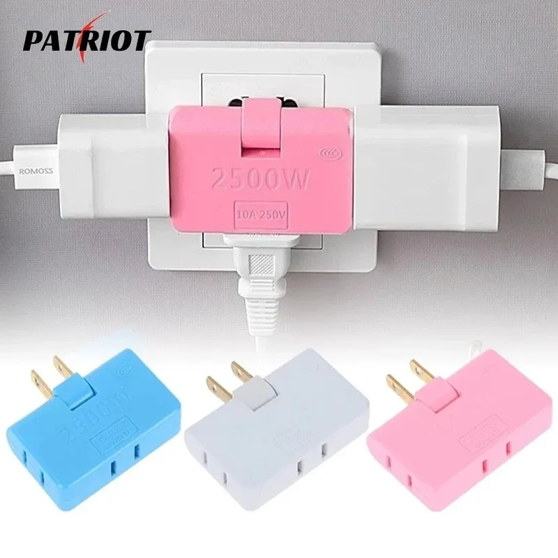 3 Em 1 US Plug Multifunção 180 Graus Adaptador De Tomada Rotativa Multi-Para Carregador Dobrável thumbnail