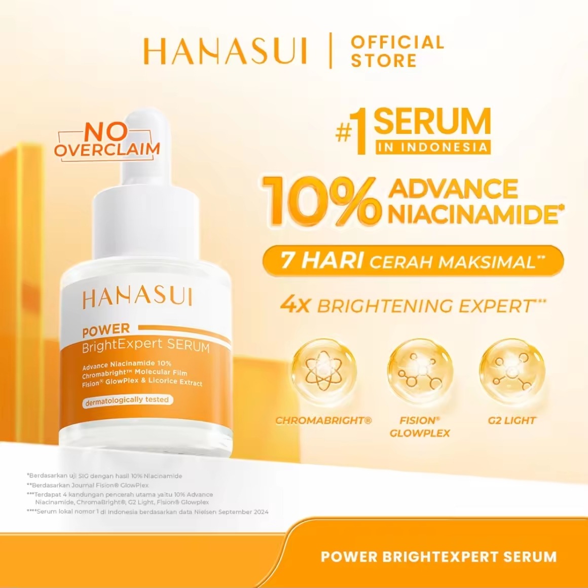 (REAL 10% ADVANCE NIACINAMIDE) Hanasui Power Bright Expert Serum thumbnail