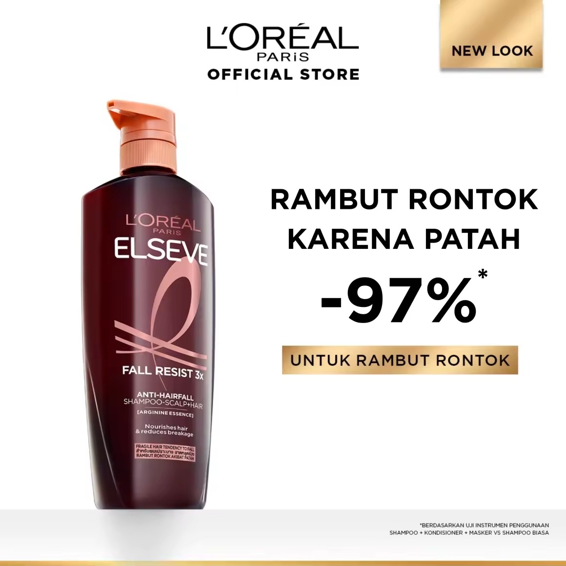 L'Oreal Paris Fall Resist 3x Anti-Hairfall Shampoo  thumbnail