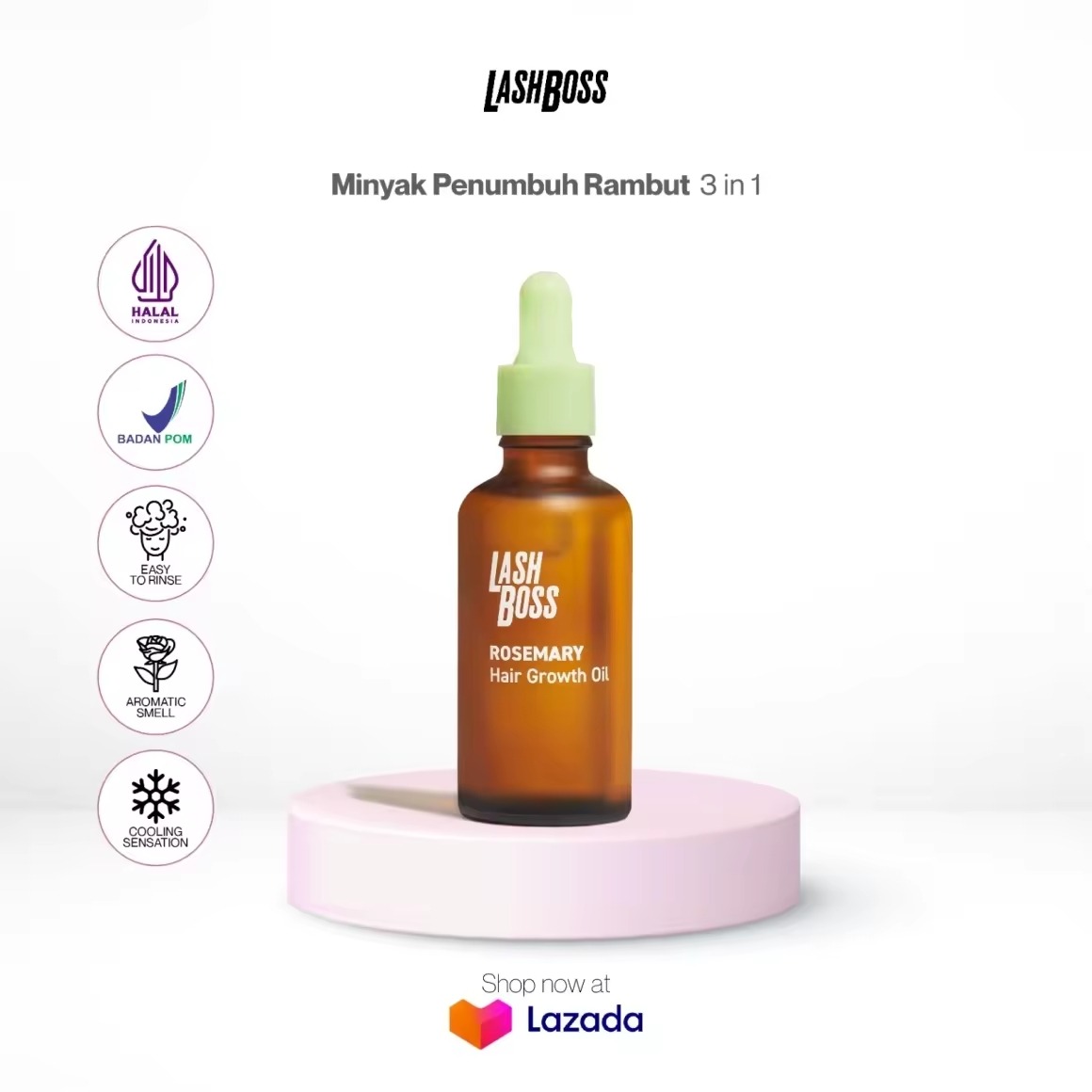 LashBoss Rosemary Hair Growth Oil thumbnail