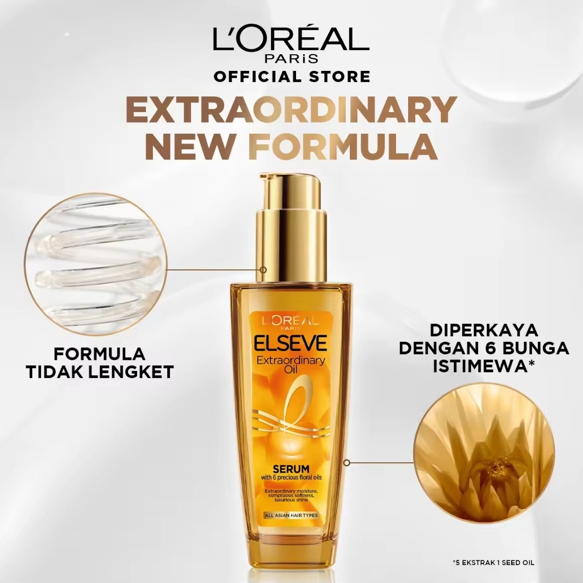 L'Oreal Paris Elseve Extraordinary Oil Gold Hair Treatment Serum  thumbnail
