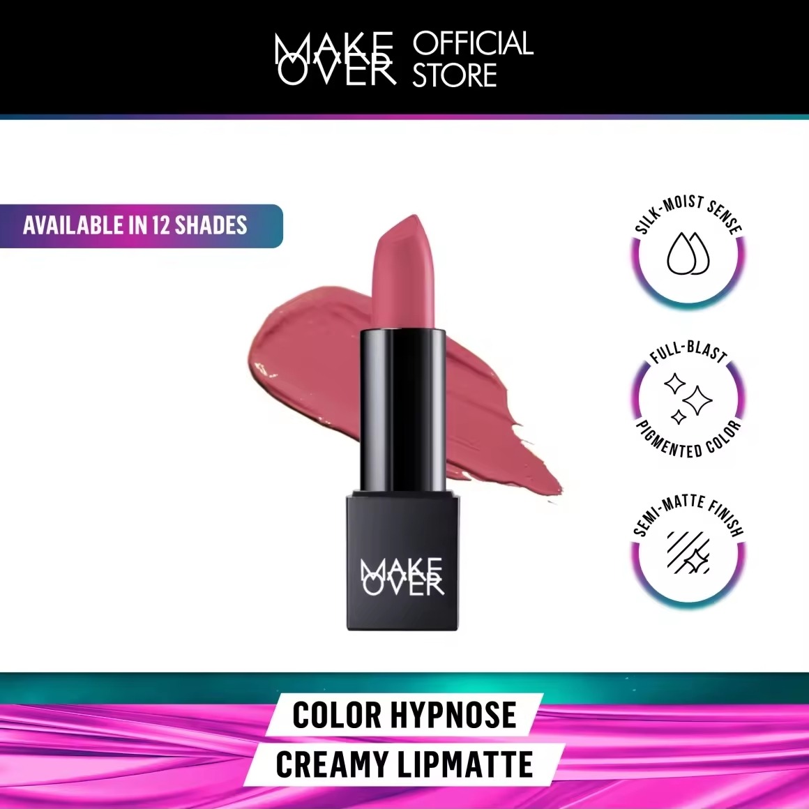 MAKE OVER Color Hypnose Creamy Lipmatte  thumbnail