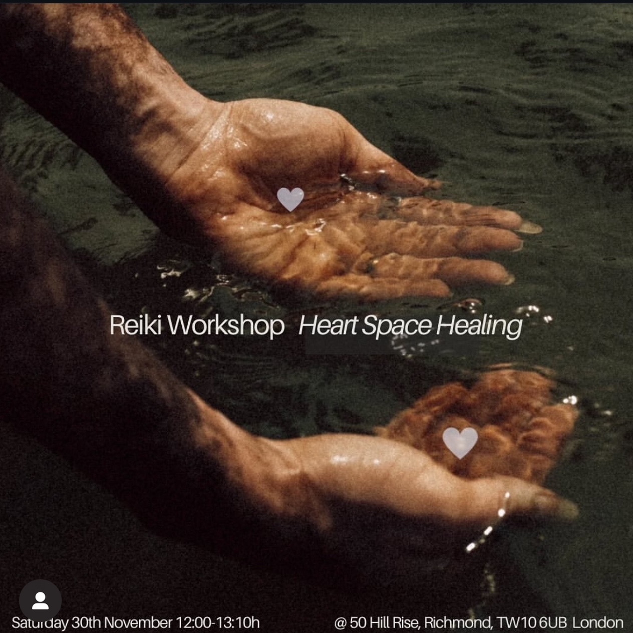 Reiki Workshop  'Heart space healing' Nov 24, London thumbnail