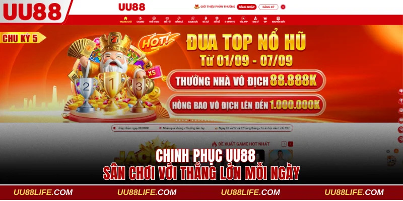 UU88 | Nhà Cái Trực Tuyến Uy Tín, Ưu Đãi Cập Nhật 24/7 thumbnail