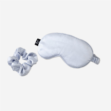 Coffret cadeau avec chouchou et masque pour dormir en satin ZZZ thumbnail