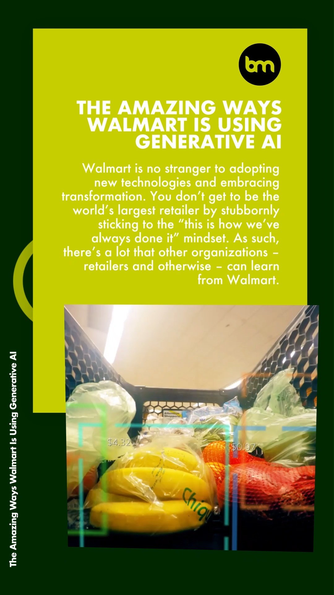 The Amazing Ways Walmart Is Using Generative AI

Discover how #Walmart is revolutionizing #retail by integrating #Genera