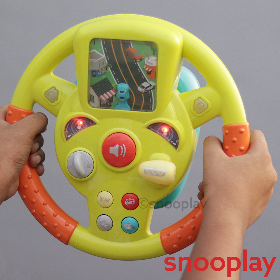 Electronic Steering Wheel - Forward, Reverse, Parking (Sound & Light) - Assorted Colors (3-8 Years) thumbnail