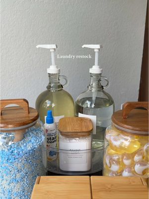 Laundry Restock 🧺🫧🩵🤍   #asmr#asmrsounds#laundryrestock #laundrytok#laundryrefill#restock #organized#organizedhome 