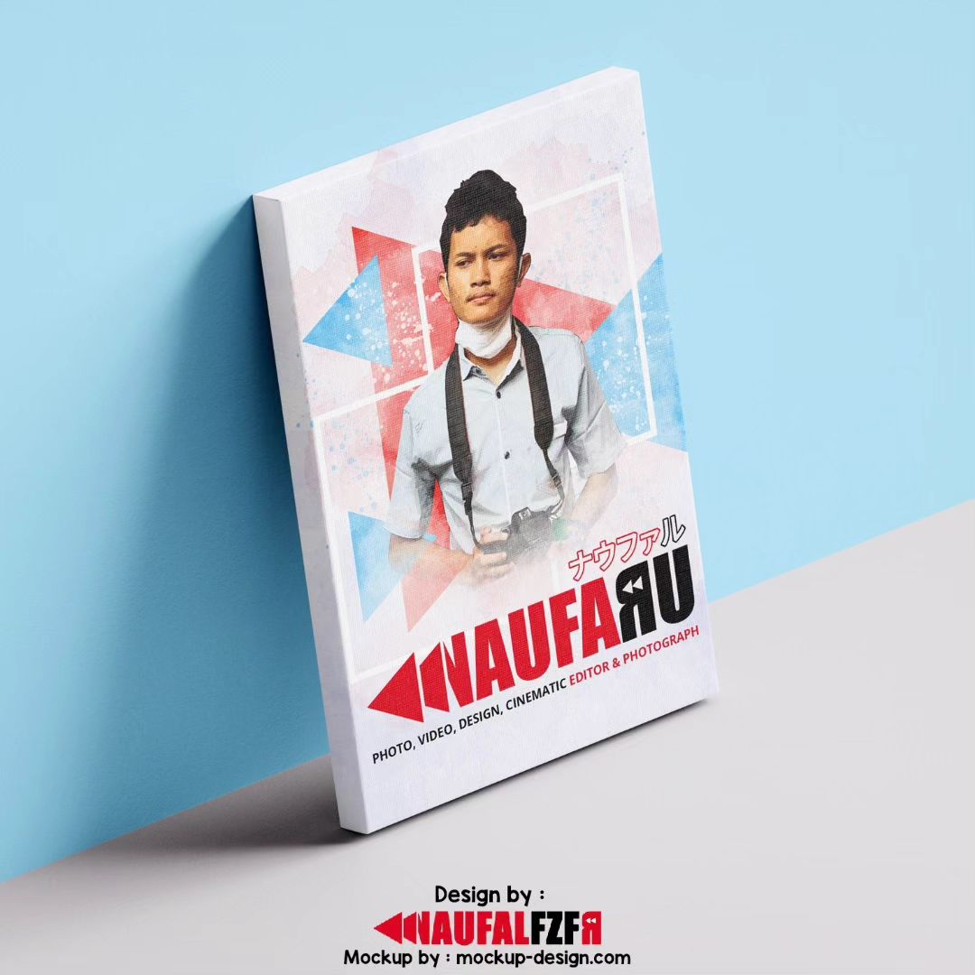 .
Cetak Foto Kanvas
.
Design by : 
Me
.
Mockup by : 
mockup-design.com
.
.
Nb.
- Menggunakan frame spanram
- Dapat tali 