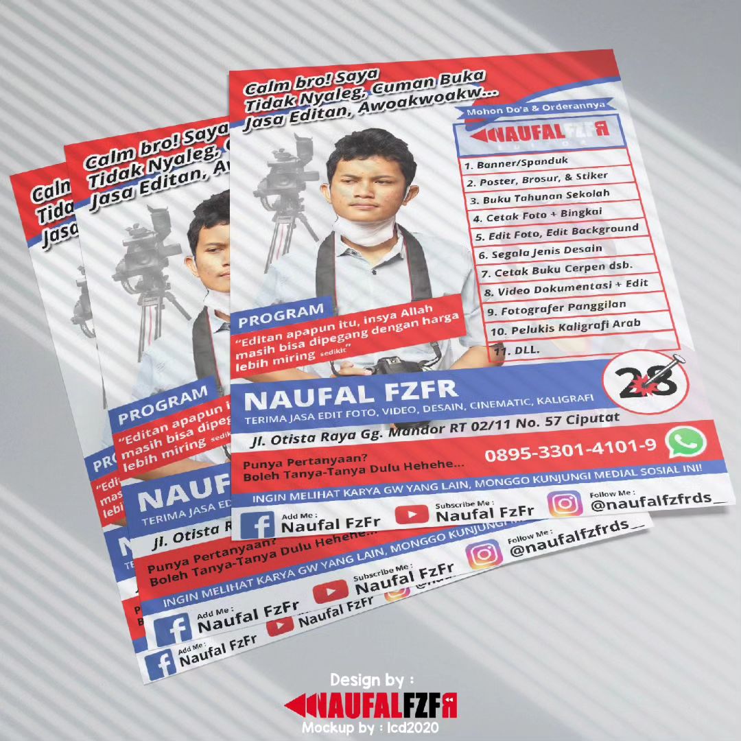 .
Flyer - Jasa Edit ala-ala Nyaleg.
.
Design by : 
Me
.
Mockup by : 
lcd2020
.
.
___________________________________
☑ J