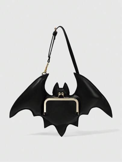 ROMWE Goth Women's Fashion Bat-Shaped Shoulder Bag, Halloween thumbnail