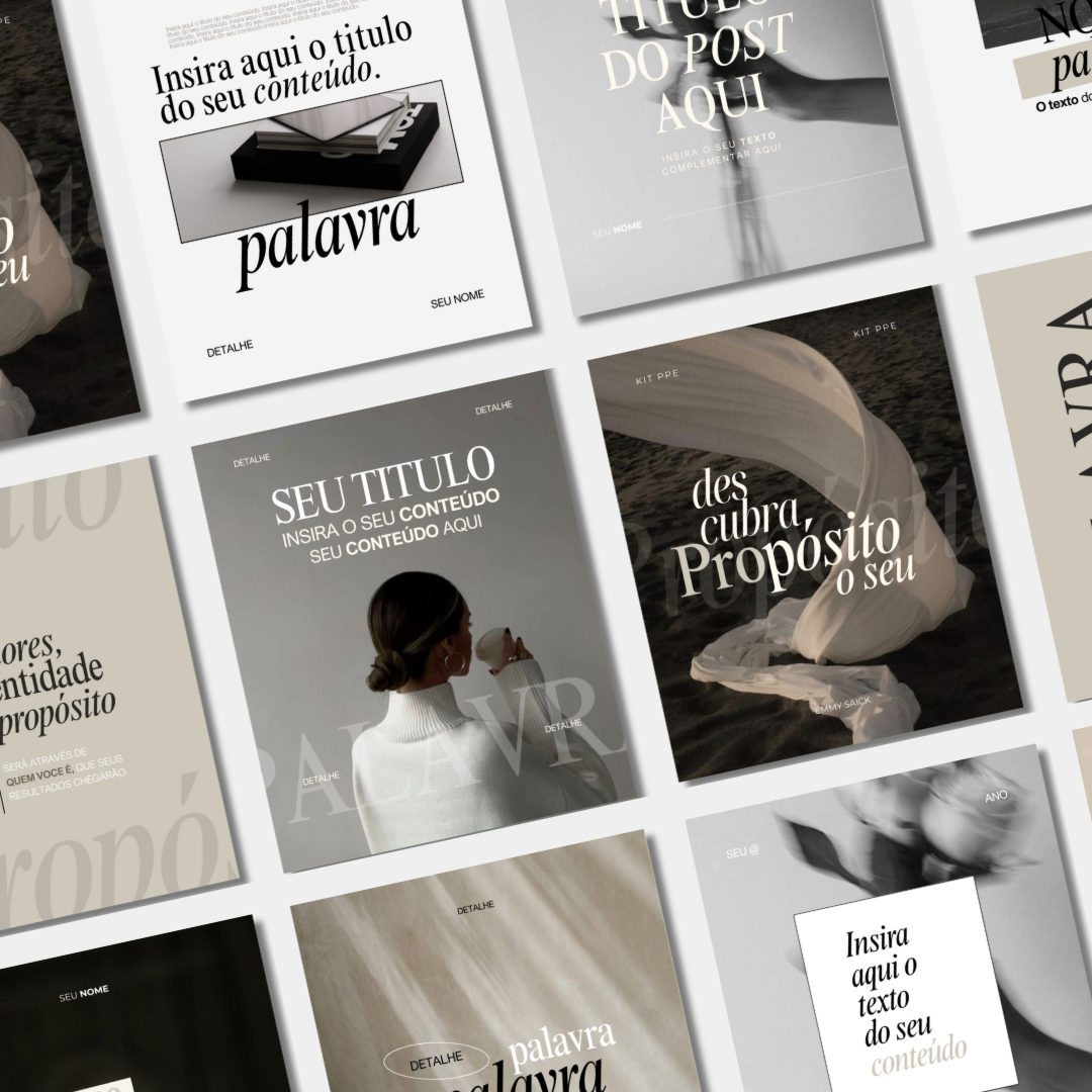 Posts editáveis no Canva | KIT PPE  thumbnail
