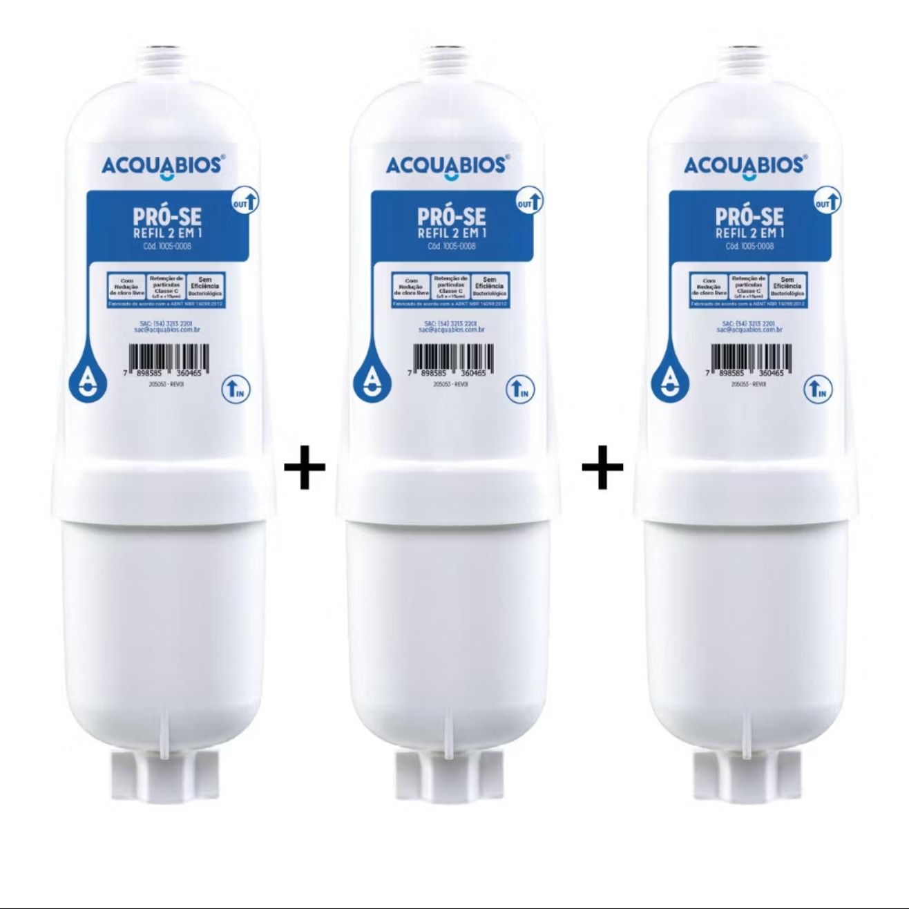 3 filtros para purificador de água Soft - marca Ácqua Bios - na Shopee thumbnail