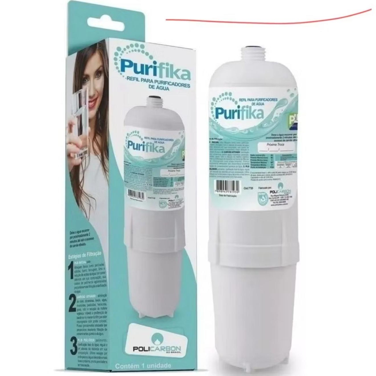 1 FILTRO (REFIL) PURIFIKA, COMPATÍVEL COM PURIFICADOR SOFT - na Shopee thumbnail