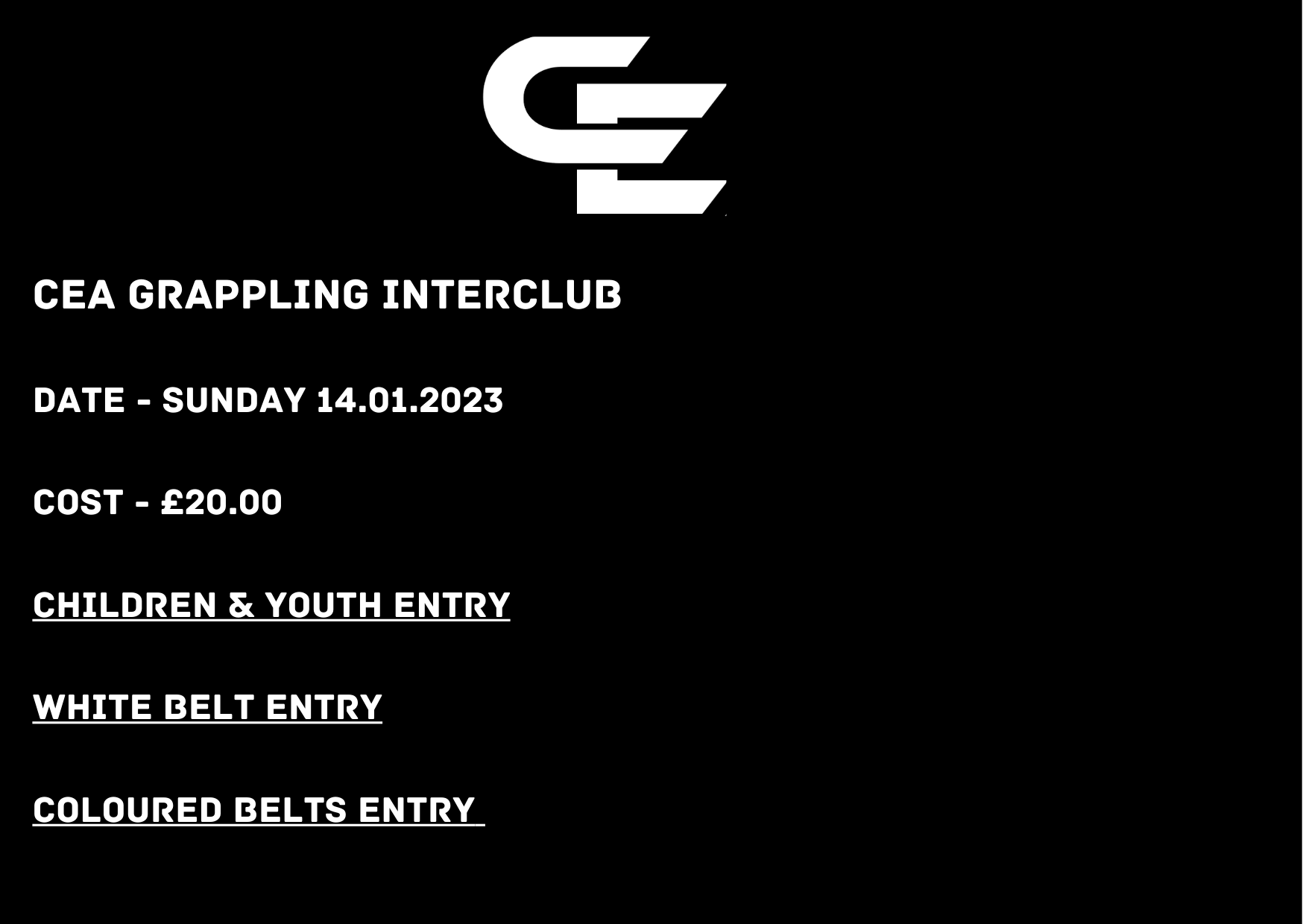 CEA Grappling Interclub (White Belts) thumbnail