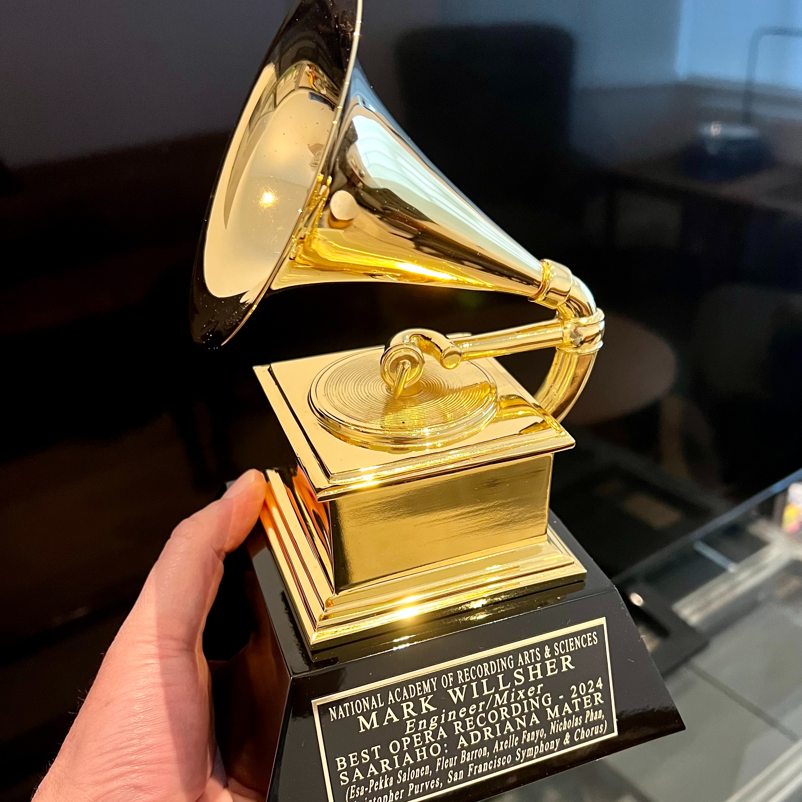 2024 Grammy® Win (Mixing Engineer) - Best Opera Recording - Saariaho: Adriana Mater (Esa-Pekka Salonen, Fleur Barron, Axelle Fanyo, Nicholas Phan, Christopher Purves, San Francisco Symphony & Chorus) thumbnail