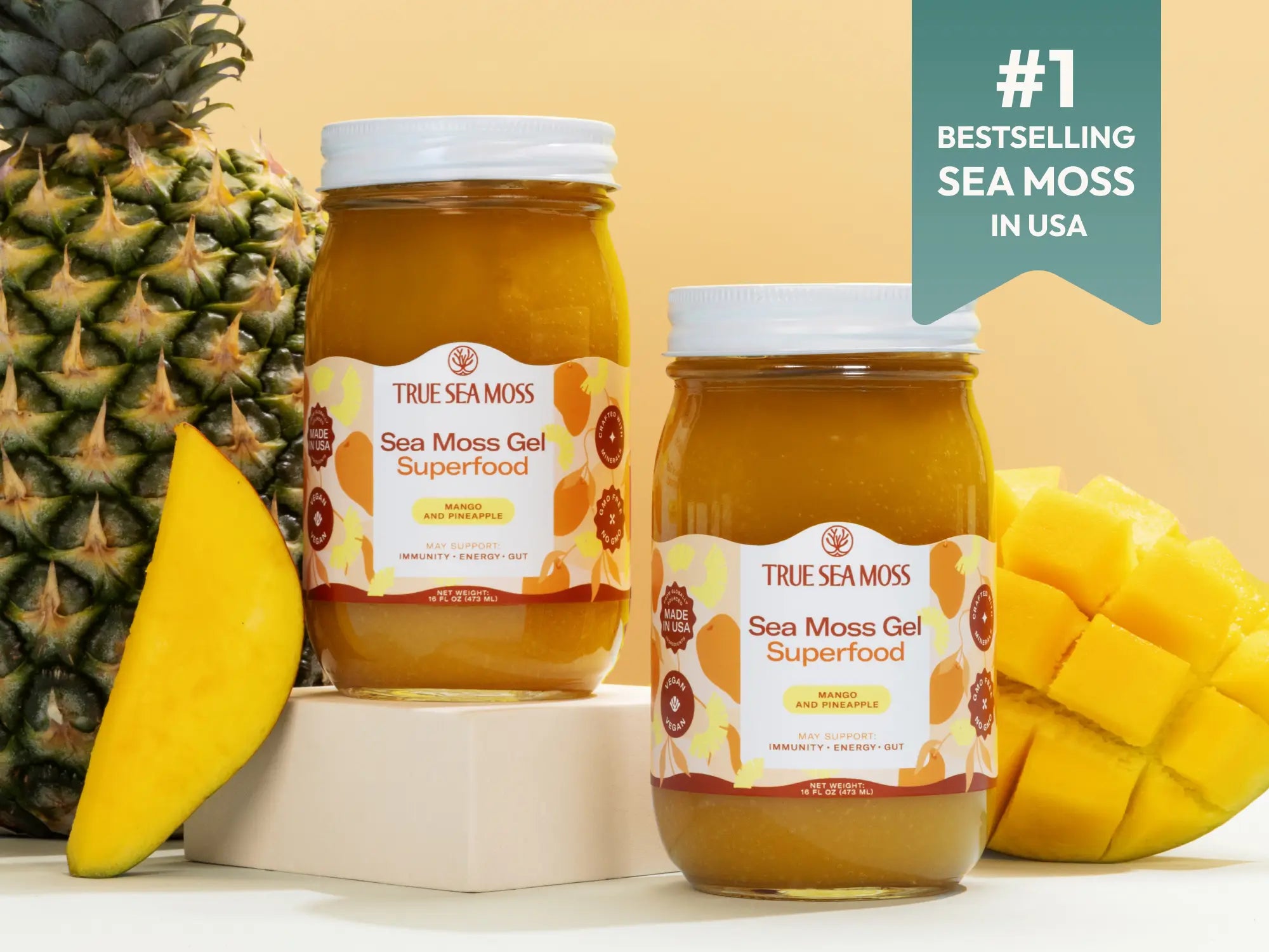 Sea Moss Gels - Original, Elderberry 🍐 pineapple,🍓 strawberry, 🥭 mango – True Sea Moss thumbnail