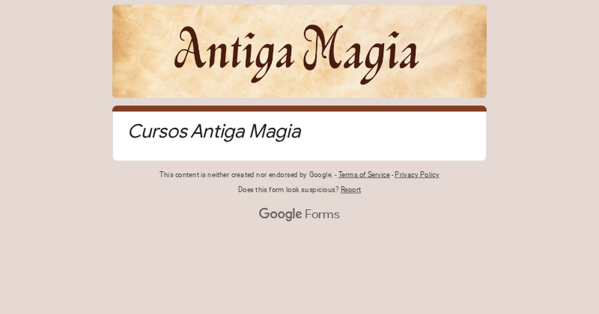 Inscrições para os Cursos Antiga Magia thumbnail