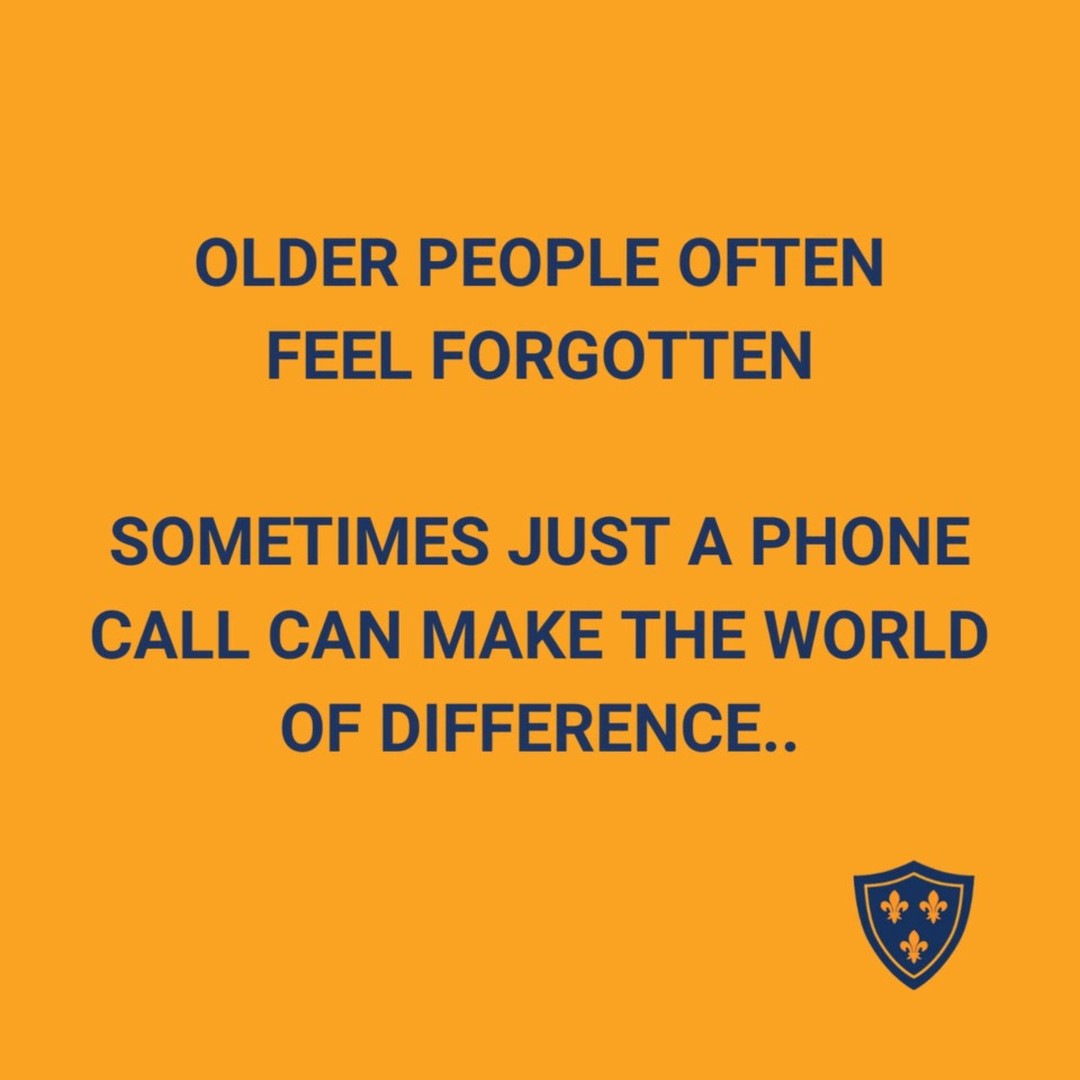 Sometimes as we get older and less mobile, social interactions are not as frequent as they could be.
Many seniors can fe